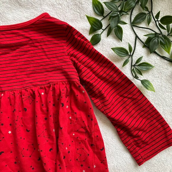 First Impressions Baby Dress 12M | EUC Tunic Red Navy Stripes Stars - Picture 11 of 14